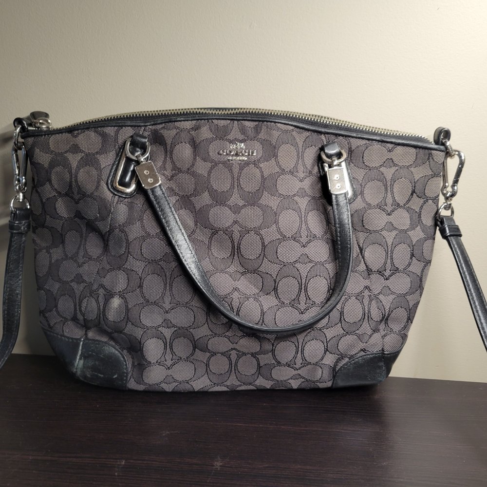 Coach Signature Gray Handbag